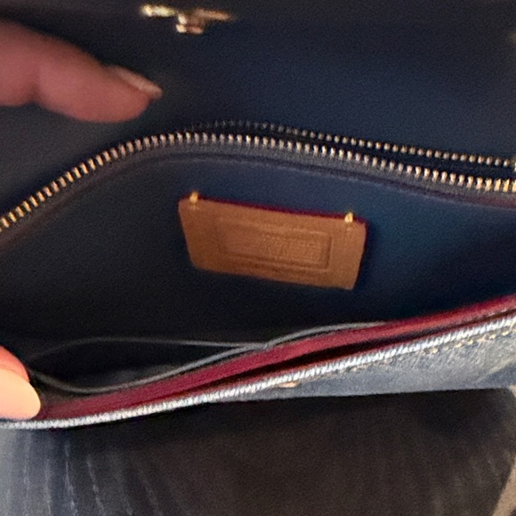 Coach Hayden Crossbody Denim Blue Crossbody Bag - Picture 4 of 6